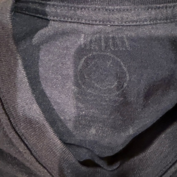 Nirvana Smiley Face Graphic Tee | Navy Yellow Band Tee | Grunge Rock | L | - Picture 2 of 2